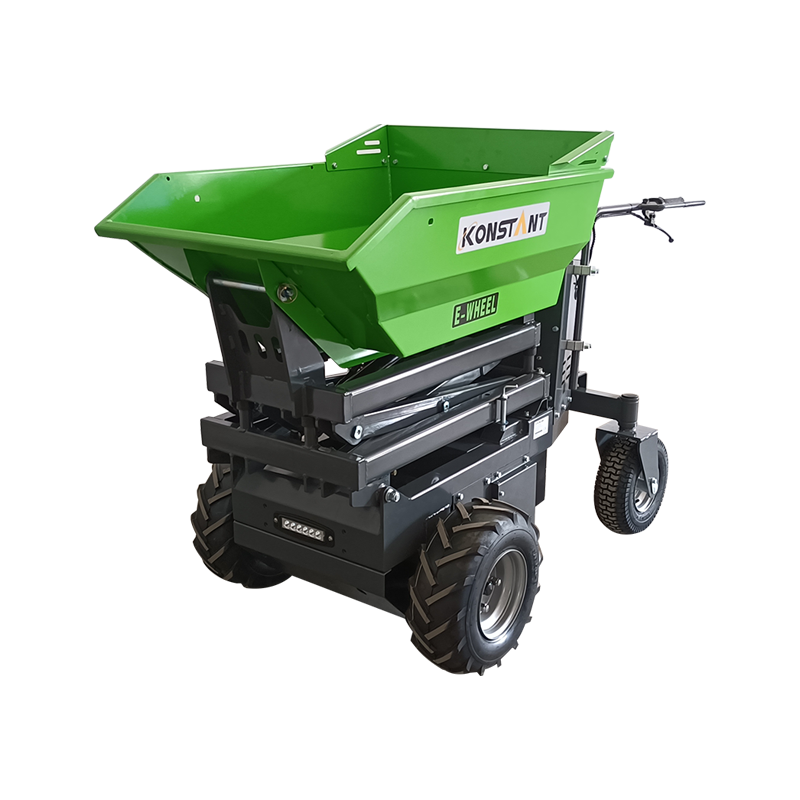 Power Barrow Mini Dumper 100% elektrische aandrijving elektromagnetisch remsysteem Hydraulisch kantelen en tillen 