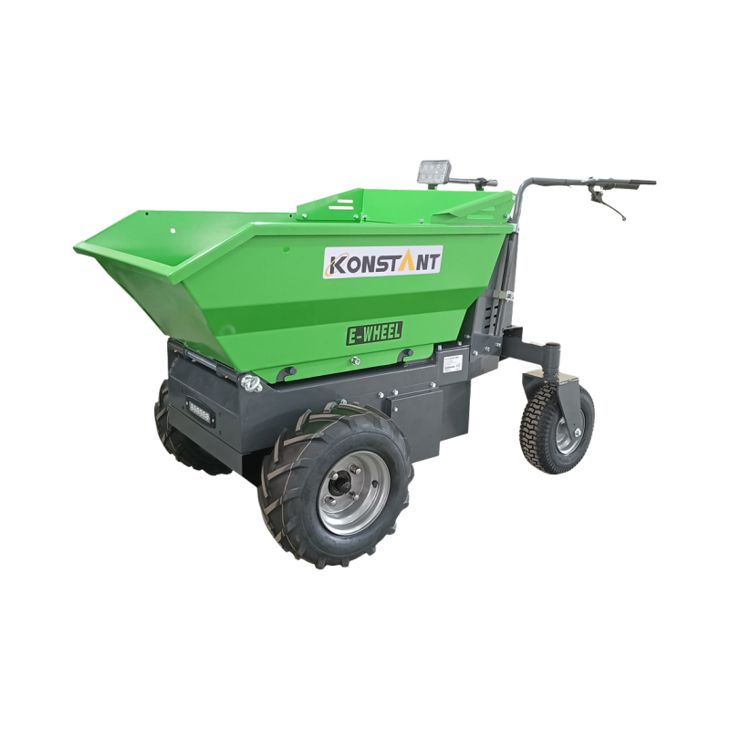 500 kg 48V geëlektrificeerde kruiwagen 360 ° roterende hydraulische tipping mini -dumper